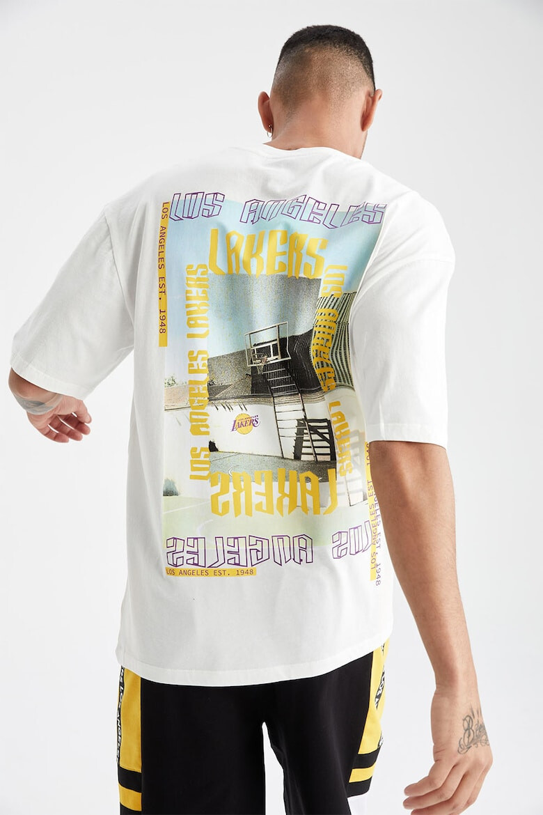 DeFacto Tricou supradimensionat cu imprimeu Lakers - Pled.ro