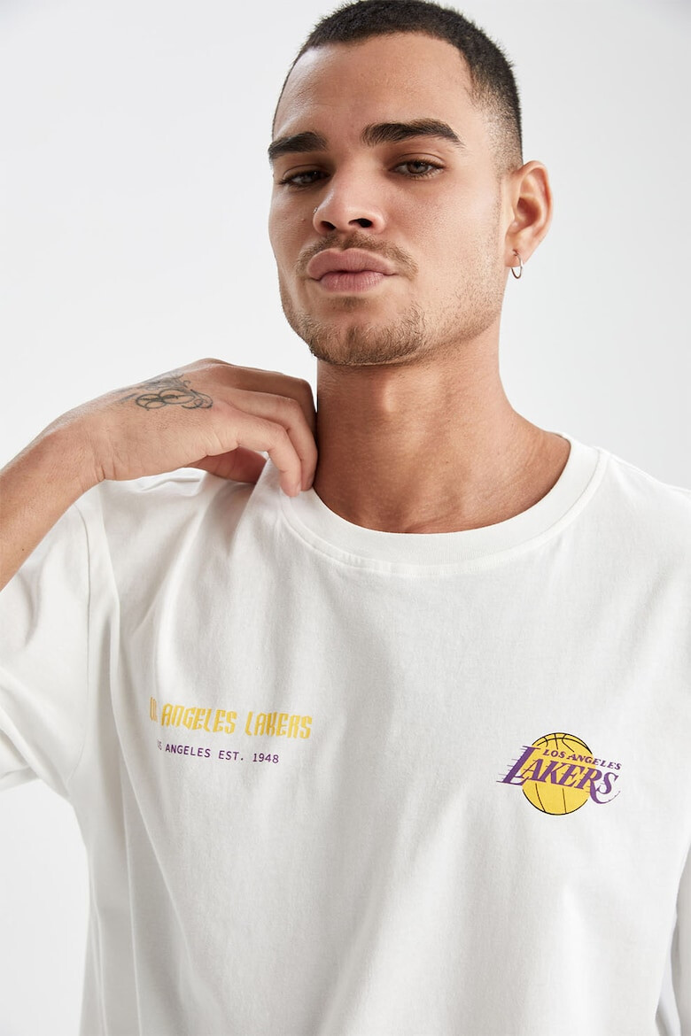 DeFacto Tricou supradimensionat cu imprimeu Lakers - Pled.ro