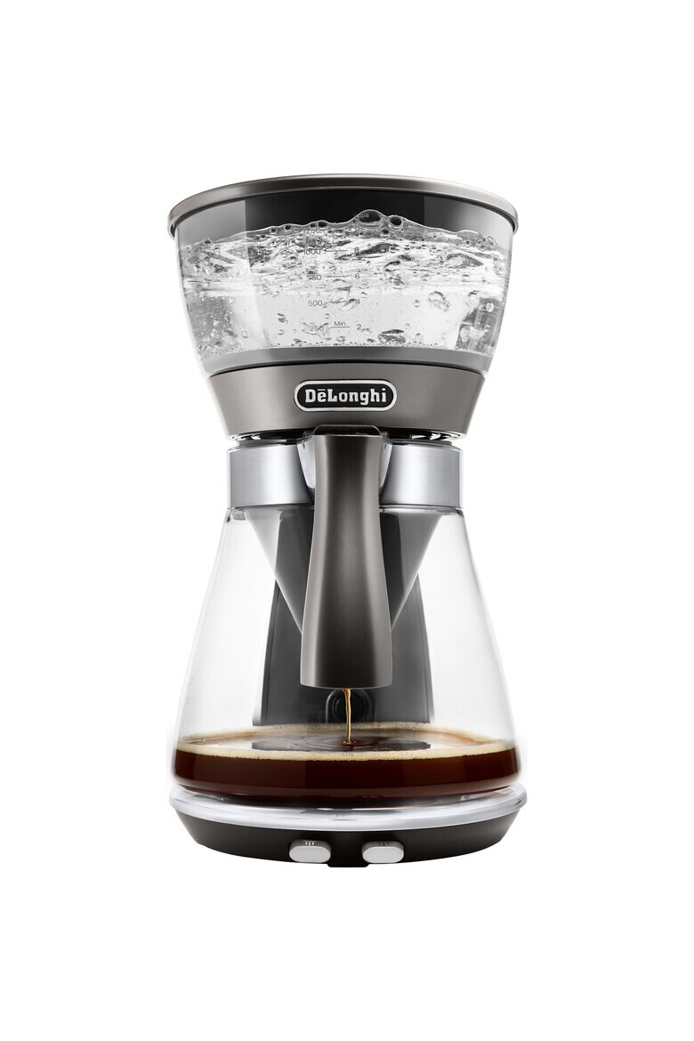 DeLonghi Cafetiera De’Longhi CLESSIDRA ICM17210 1800W Carafa din sticla Capacitate 1.25 L 10 cesti Senzor temperatura Sistem anti-picurare Oprire automata Argintiu - Pled.ro