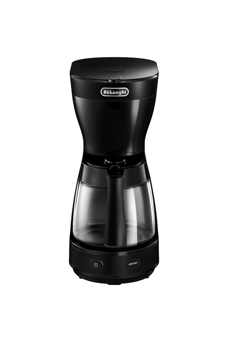 DeLonghi Cafetiera De’Longhi ICM16210.BK 1000W Carafa din sticla Capacitate 1.25 L 10 cesti Selector Aroma Sistem anti-picurare Oprire automata Negru - Pled.ro