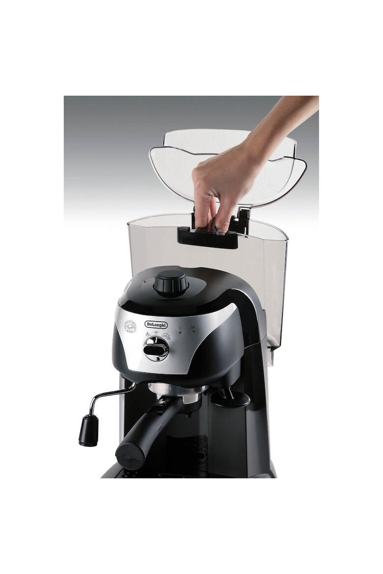 DeLonghi Espressor manual De'Longhi EC221.B Dispozitiv spumare Sistem cappuccino 15 Bar 1 l Oprire automata - Pled.ro