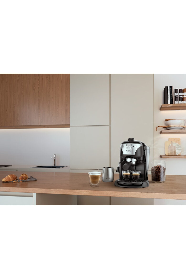 DeLonghi Espressor manual De'Longhi EC221.B Dispozitiv spumare Sistem cappuccino 15 Bar 1 l Oprire automata - Pled.ro