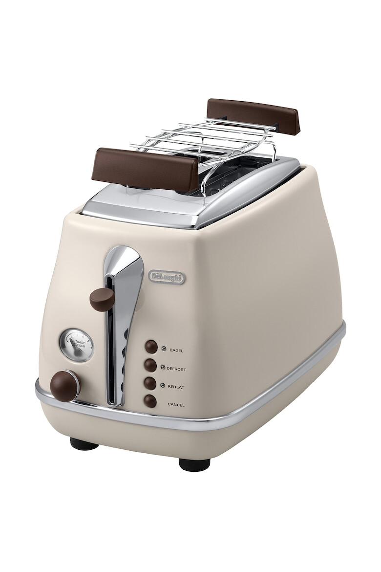 DeLonghi Prajitor de paine De'Longhi Icona Vintage CTOV 2103.AZ 900 W 2 Felii Control electronic rumenire Suport de incalzire - Pled.ro