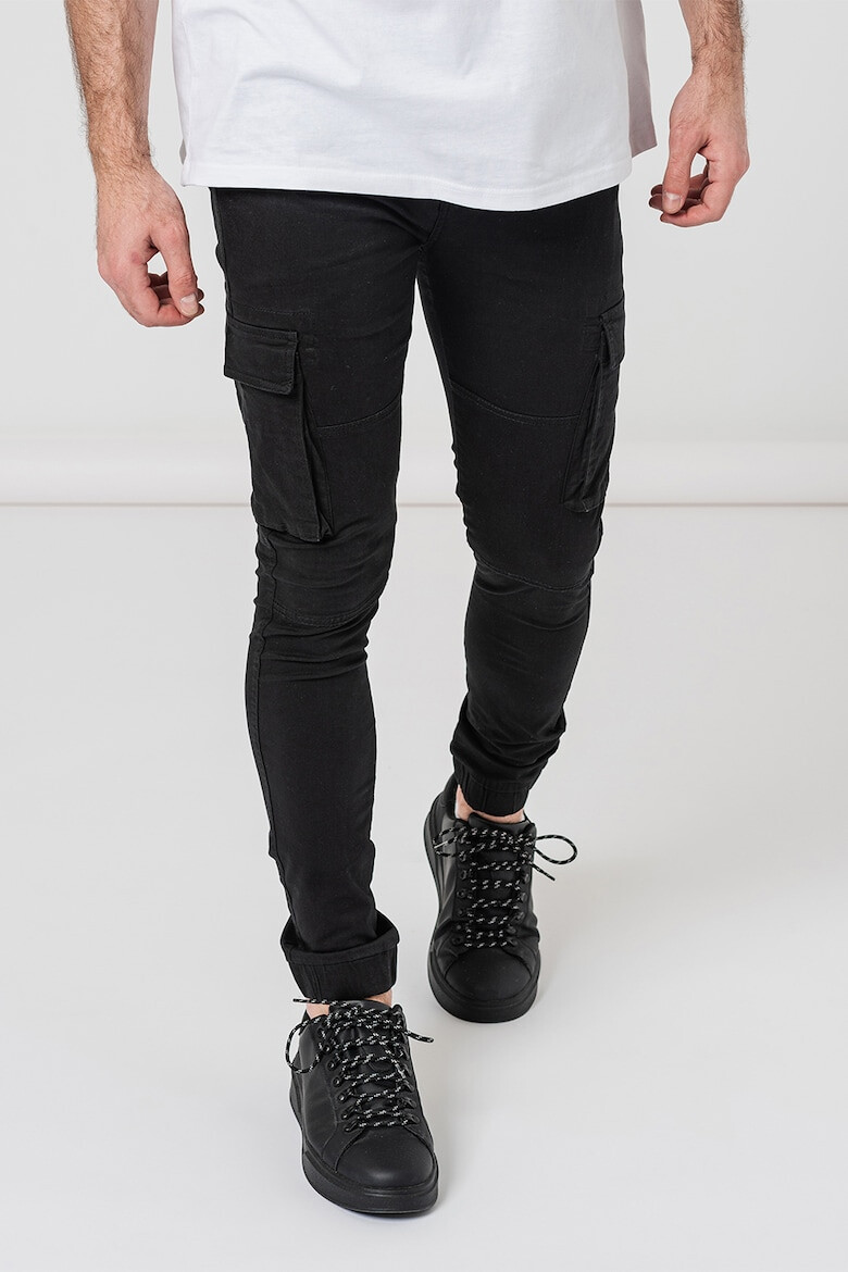 Denim Project Pantaloni cargo slim fit - Pled.ro