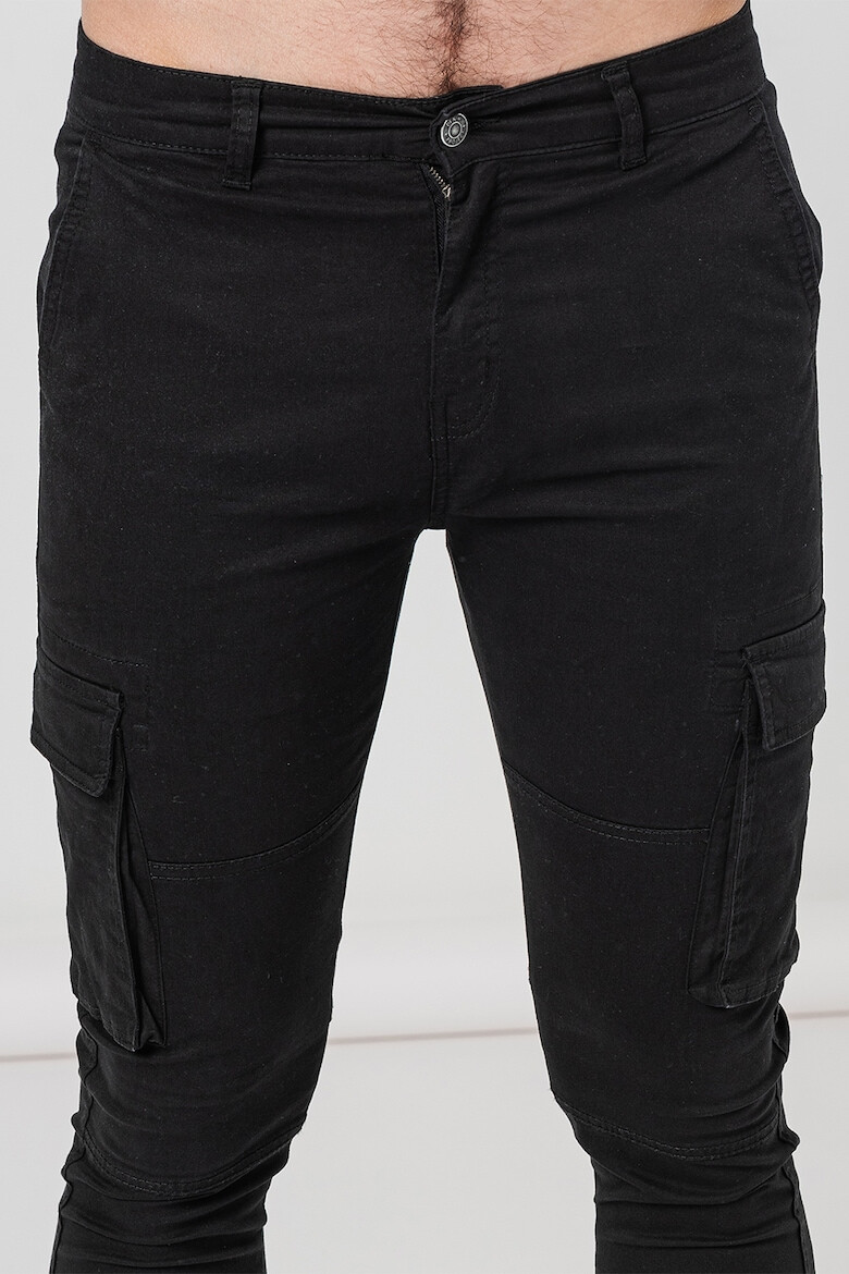 Denim Project Pantaloni cargo slim fit - Pled.ro