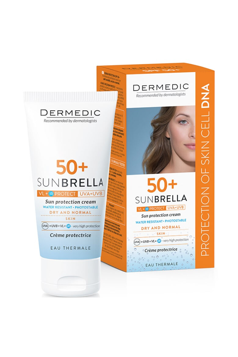 Dermedic Crema protectie solara pentru ten uscat si normal SPF 50+ Sunbrella 50 ml - Pled.ro