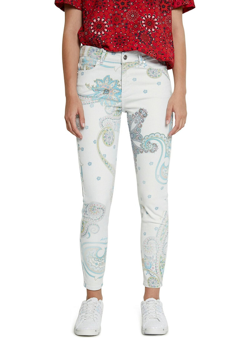 DESIGUAL Blugi slim fit cu model oriental - Pled.ro