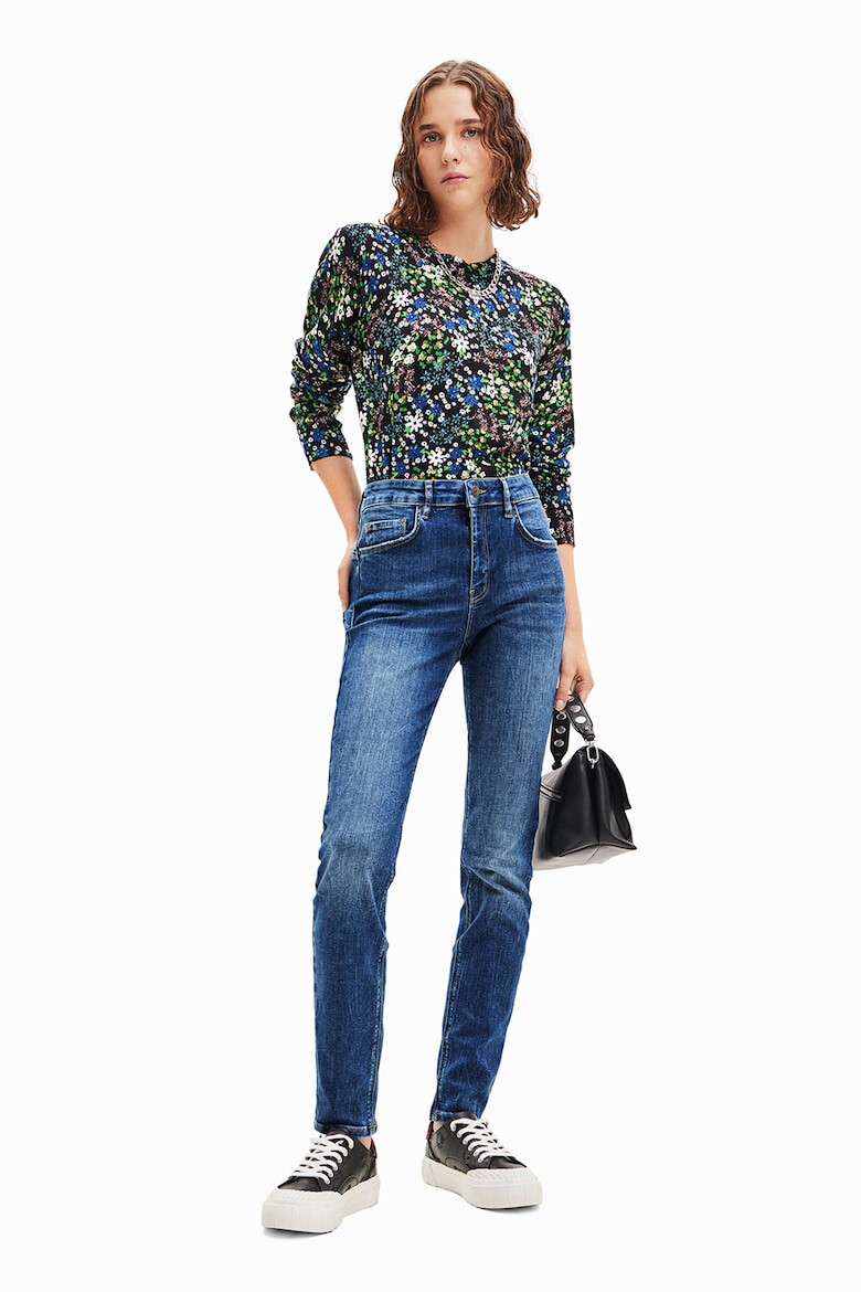 DESIGUAL Blugi slim fit cu talie inalta - Pled.ro