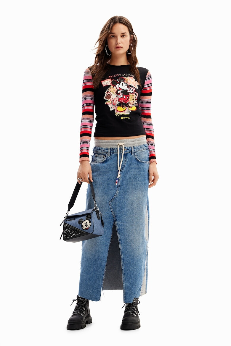 DESIGUAL Bluza cu aplicatie Mickey Mouse - Pled.ro