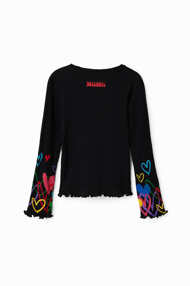 DESIGUAL Bluza cu decupaj in forma de inima - Pled.ro