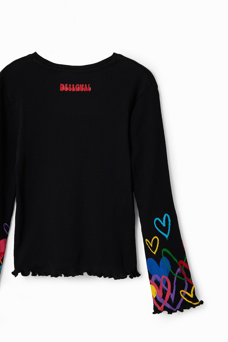 DESIGUAL Bluza cu decupaj in forma de inima - Pled.ro