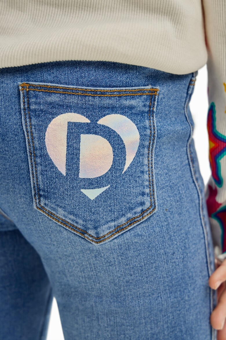 DESIGUAL Colanti cu aspect de denim - Pled.ro