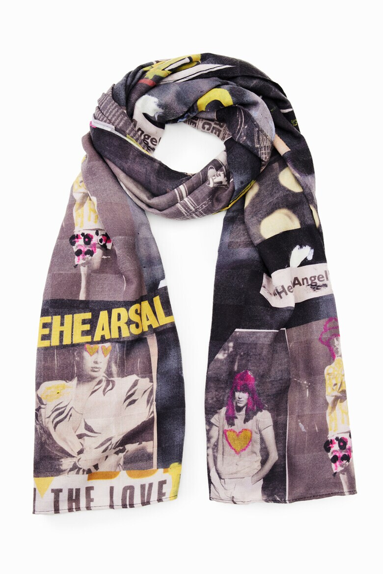 DESIGUAL Esarfa cu model grafic - Pled.ro