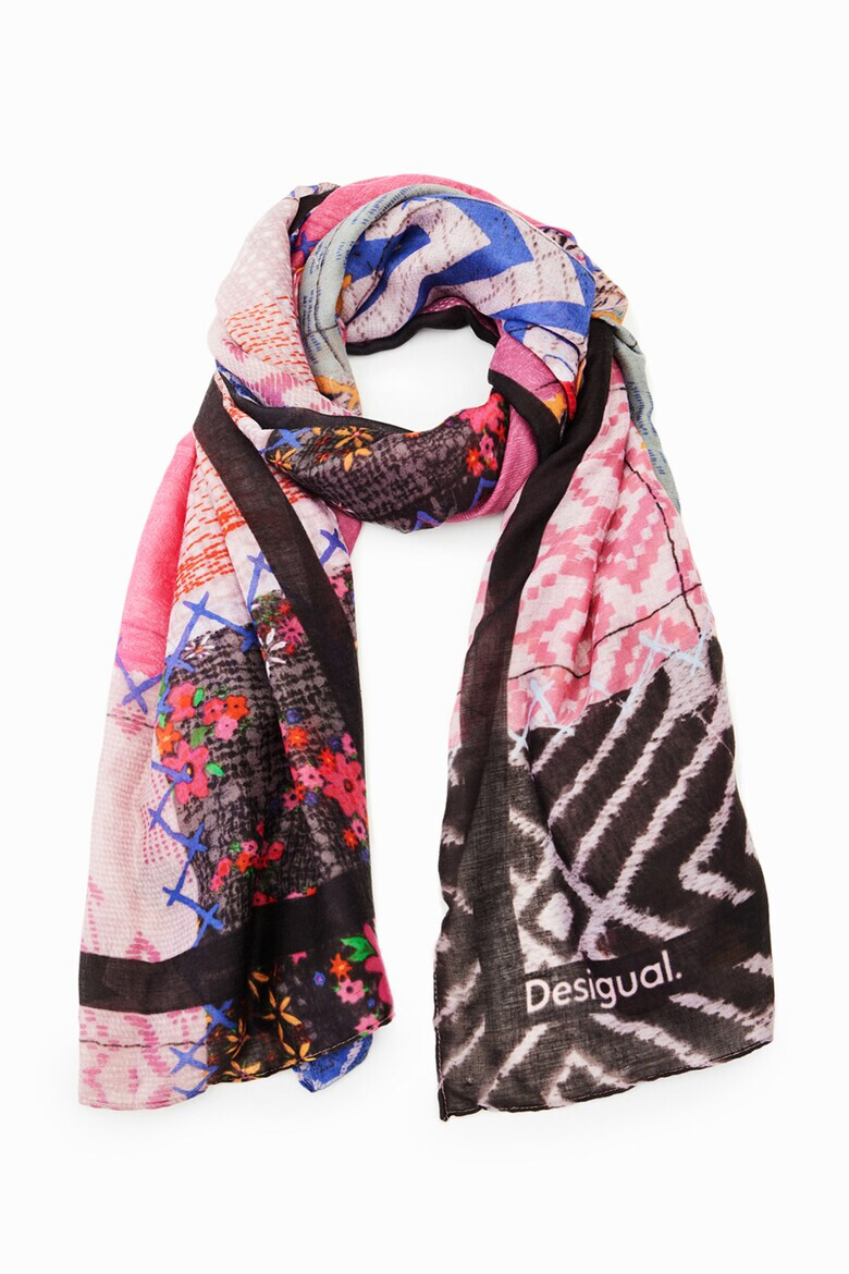 DESIGUAL Esarfa dreptunghiulara cu model - Pled.ro