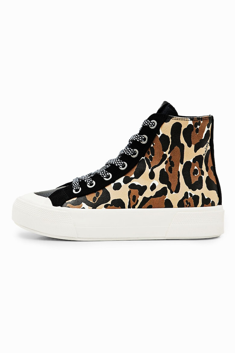 DESIGUAL Pantofi sport high-cut cu model colorblock - Pled.ro