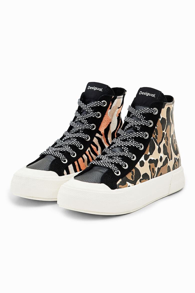 DESIGUAL Pantofi sport high-cut cu model colorblock - Pled.ro