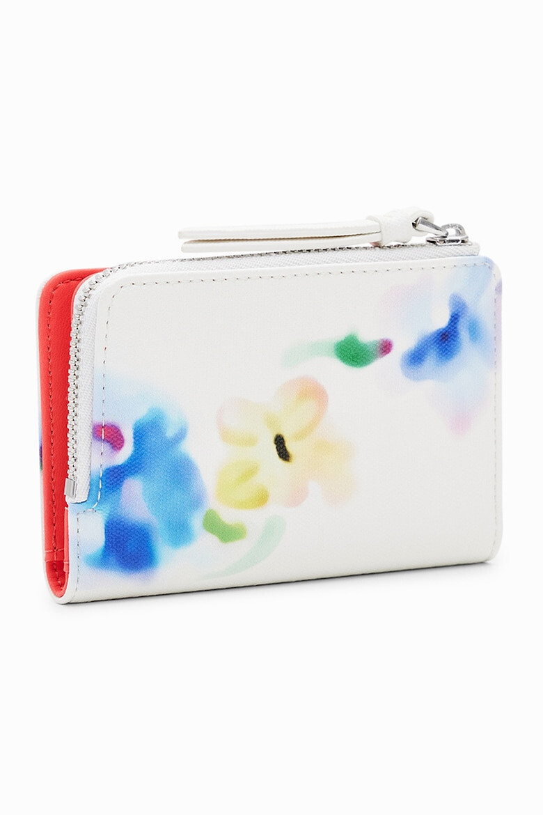 DESIGUAL Portofel de piele ecologica Liquid Flower - Pled.ro