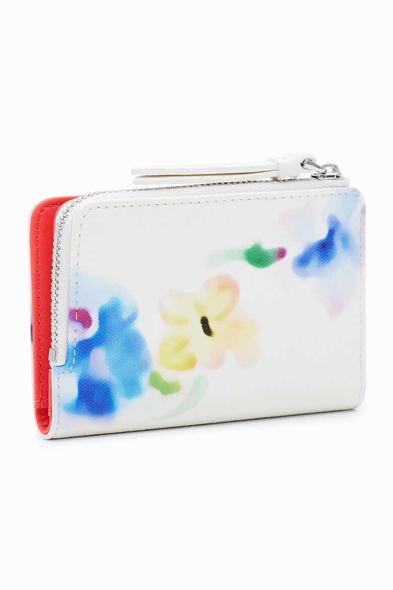 DESIGUAL Portofel de piele ecologica Liquid Flower - Pled.ro