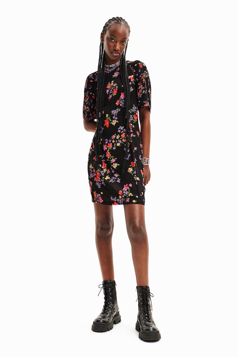 DESIGUAL Rochie cu imprimeu floral si maneci raglan - Pled.ro