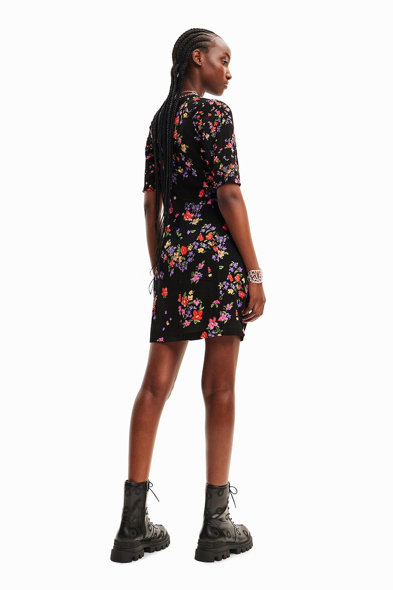 DESIGUAL Rochie cu imprimeu floral si maneci raglan - Pled.ro