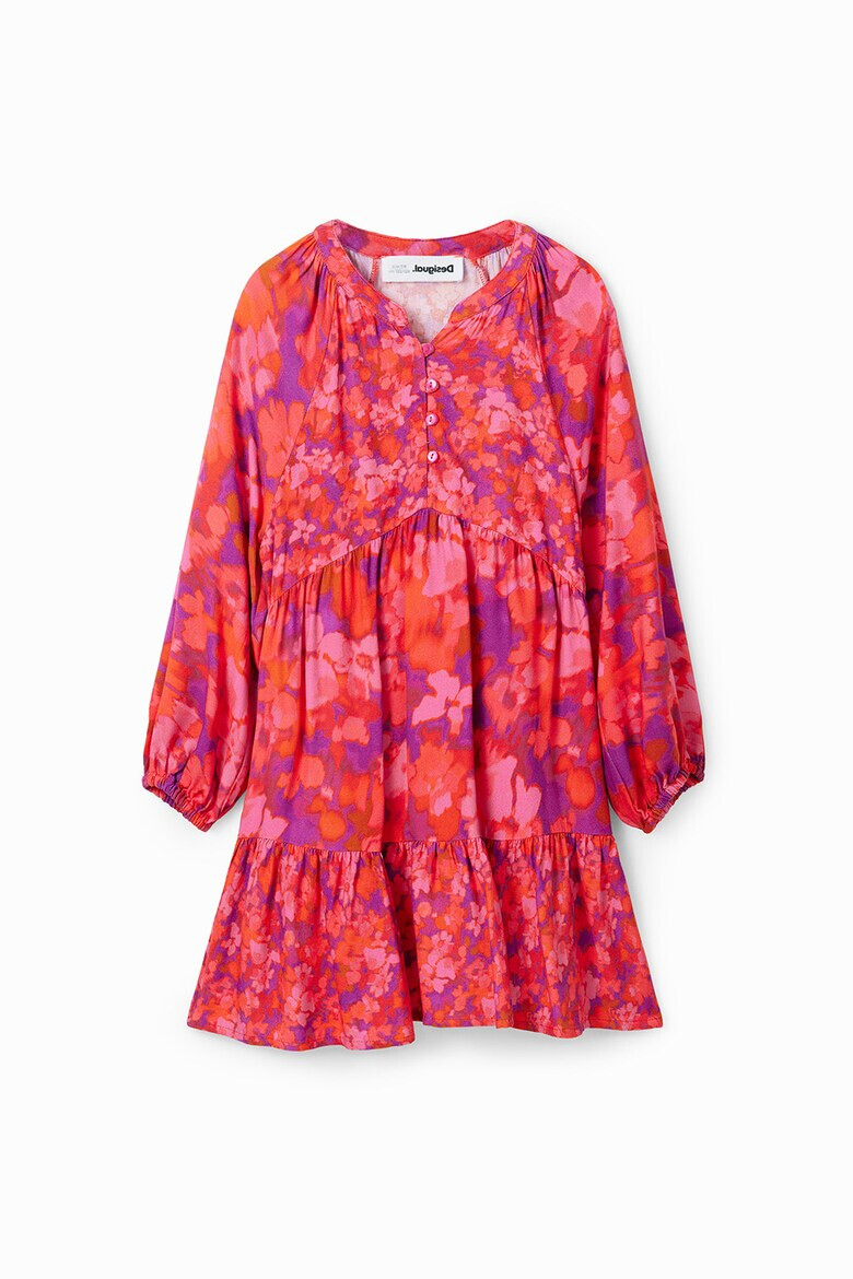 DESIGUAL Rochie cu imprimeu floral si maneci raglan - Pled.ro