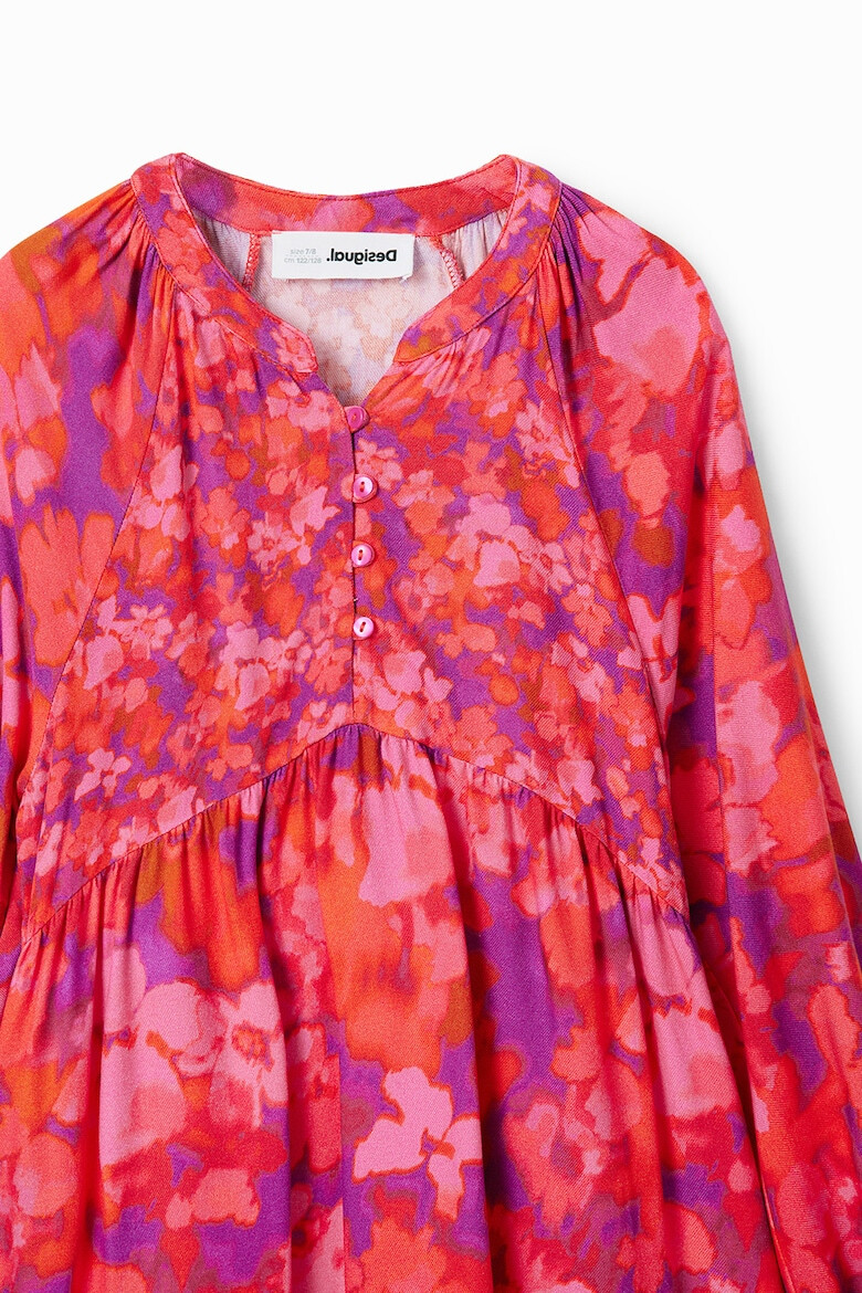 DESIGUAL Rochie cu imprimeu floral si maneci raglan - Pled.ro