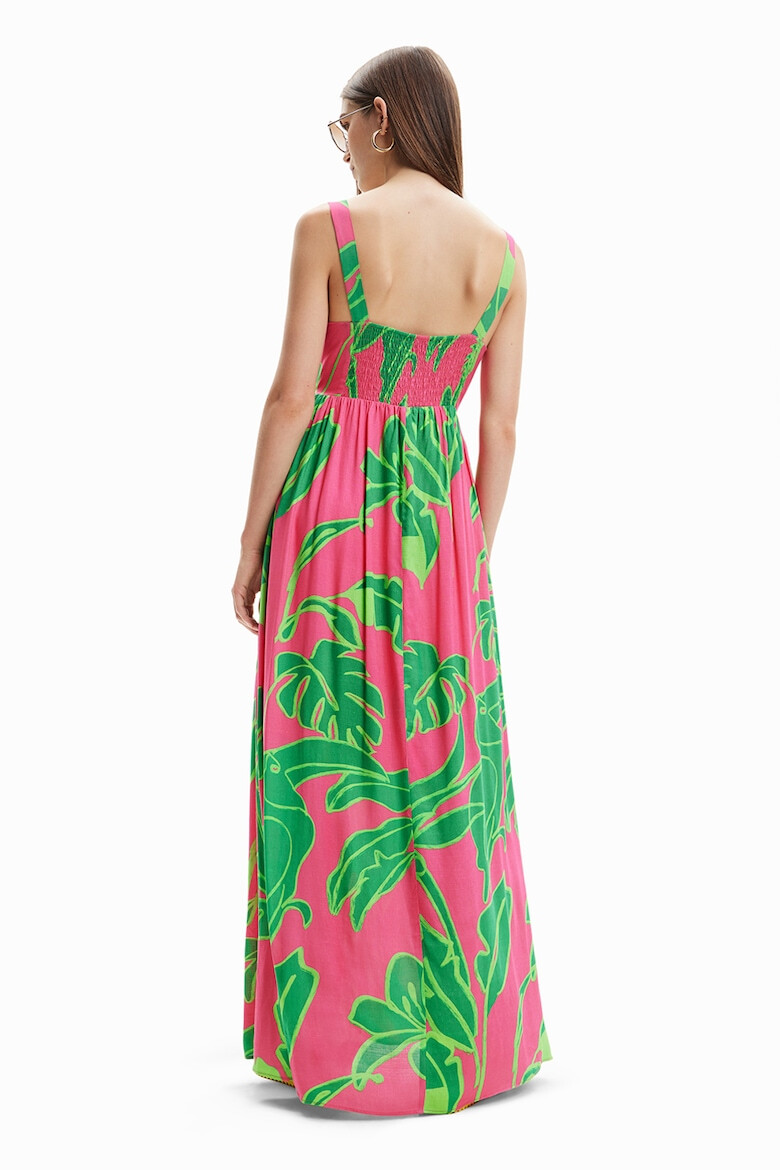 DESIGUAL Rochie maxi cu decolteu in V si imprimeu - Pled.ro