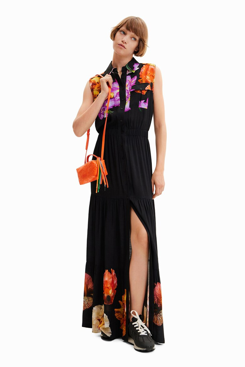 DESIGUAL Rochie maxi stratificata cu talie elastica - Pled.ro