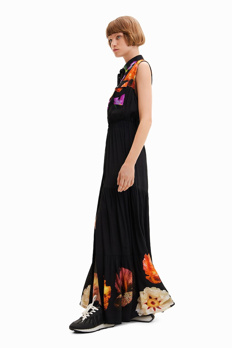 DESIGUAL Rochie maxi stratificata cu talie elastica - Pled.ro