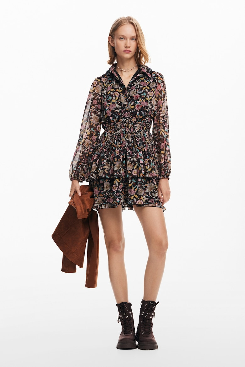 DESIGUAL Rochie mini cu model floral - Pled.ro