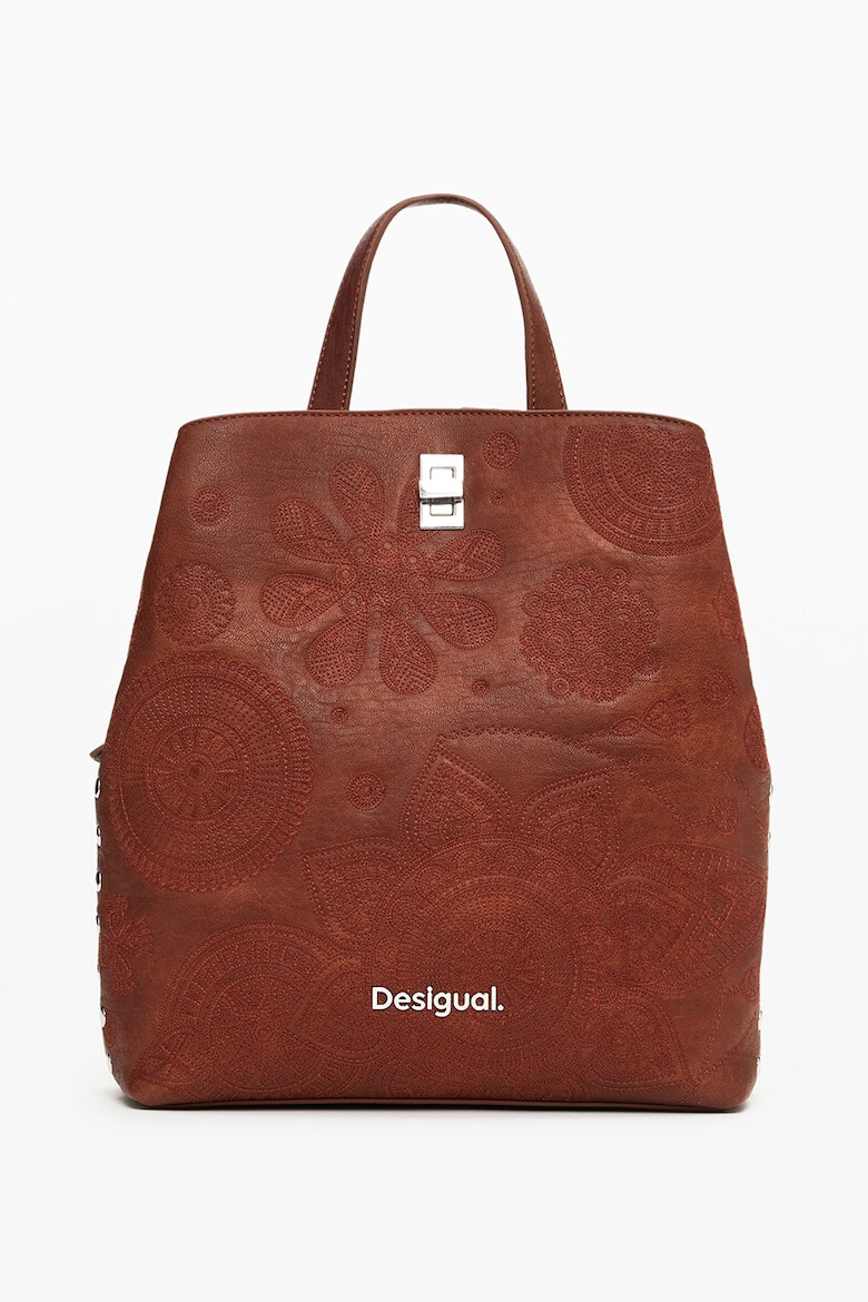 DESIGUAL Rucsac de piele ecologica cu logo - Pled.ro