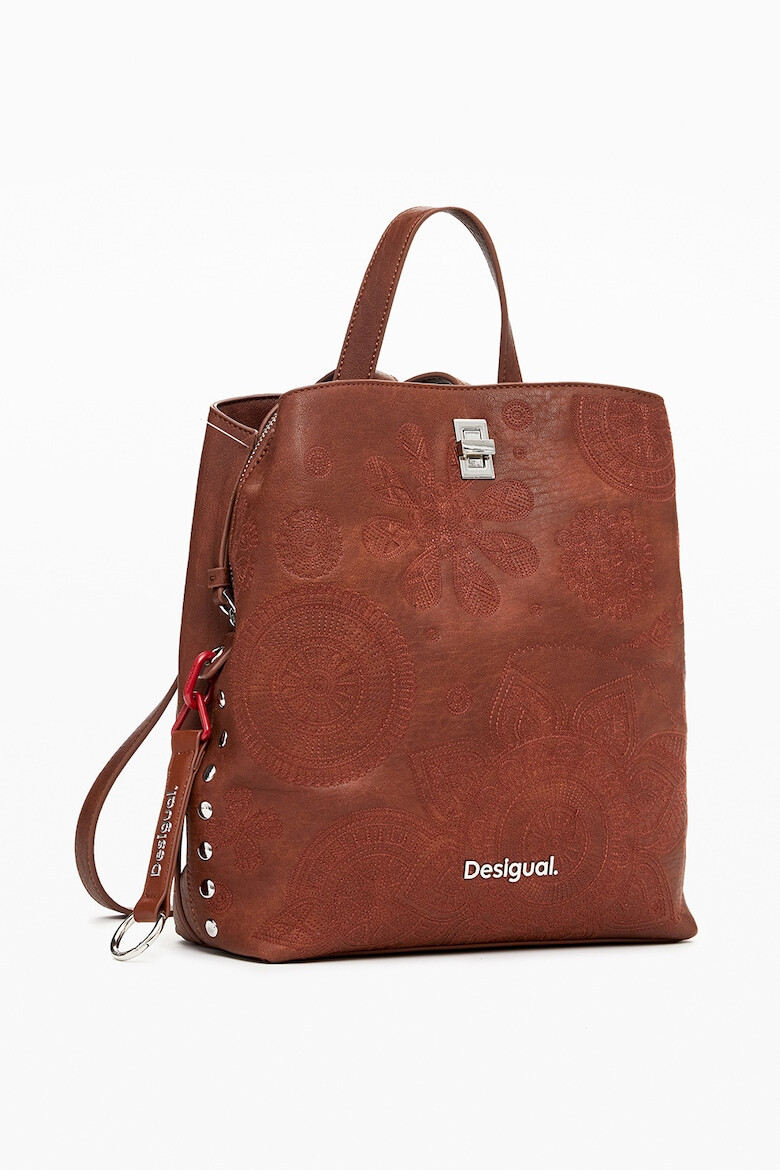 DESIGUAL Rucsac de piele ecologica cu logo - Pled.ro