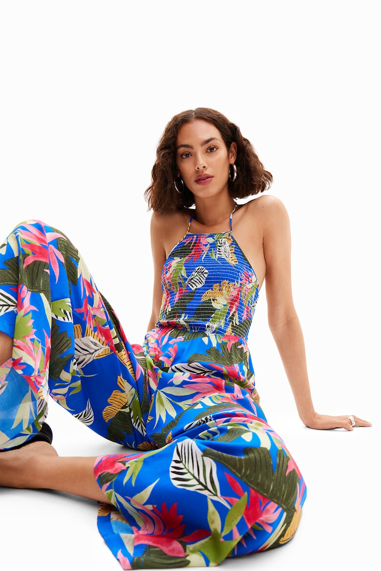 DESIGUAL Salopeta de plaja cu imprimeu tropical - Pled.ro