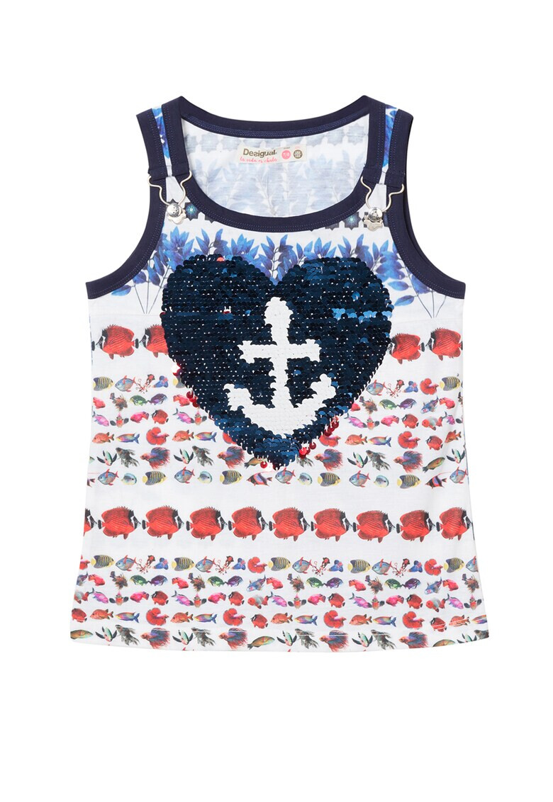 DESIGUAL Top cu paiete reversibile - Pled.ro