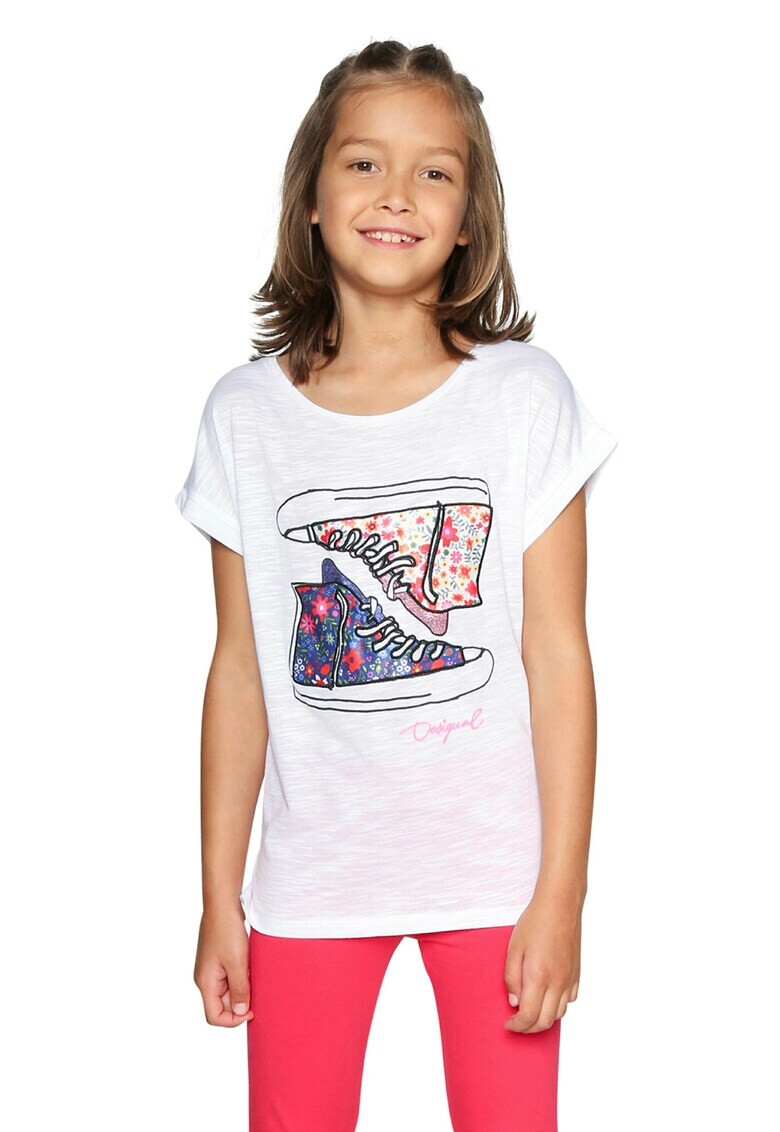 DESIGUAL Tricou cu imprimeu frontal - Pled.ro