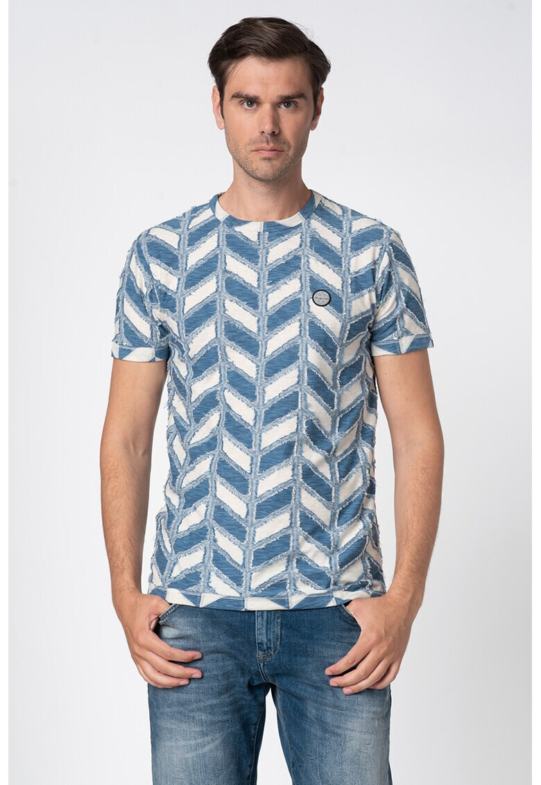 DESIGUAL Tricou cu model herringbone Kelly - Pled.ro