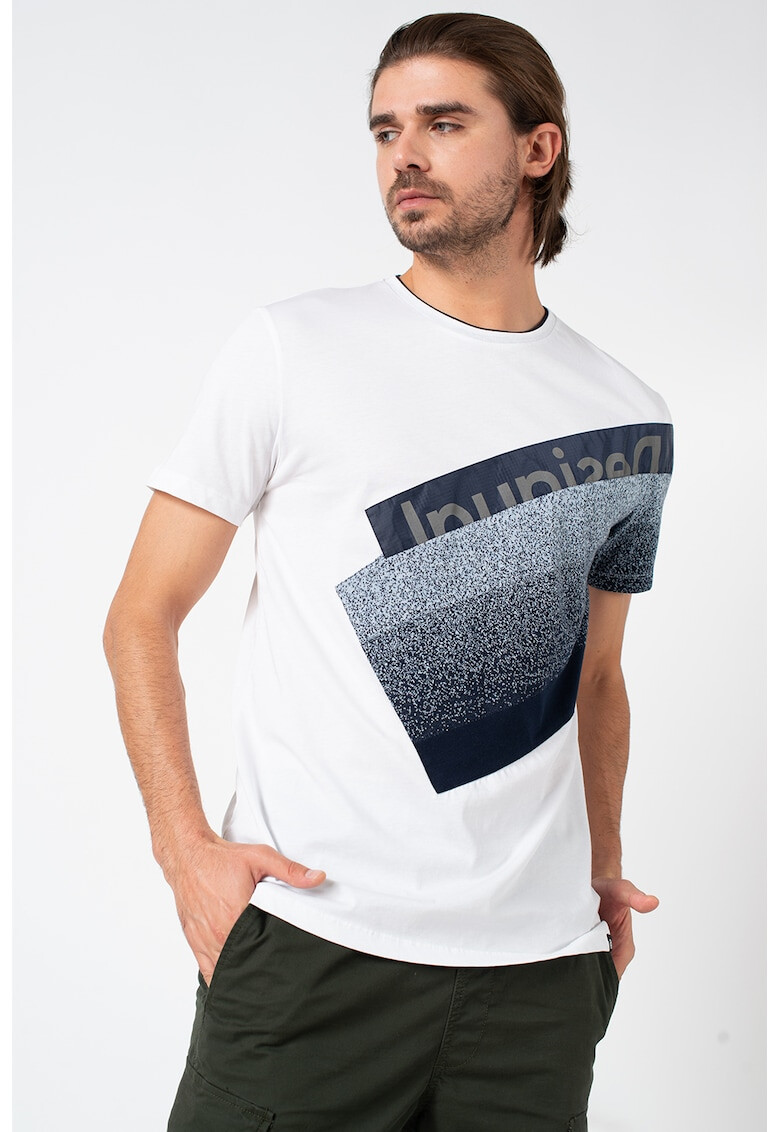 DESIGUAL Tricou din bumbac cu imprimeu logo - Pled.ro