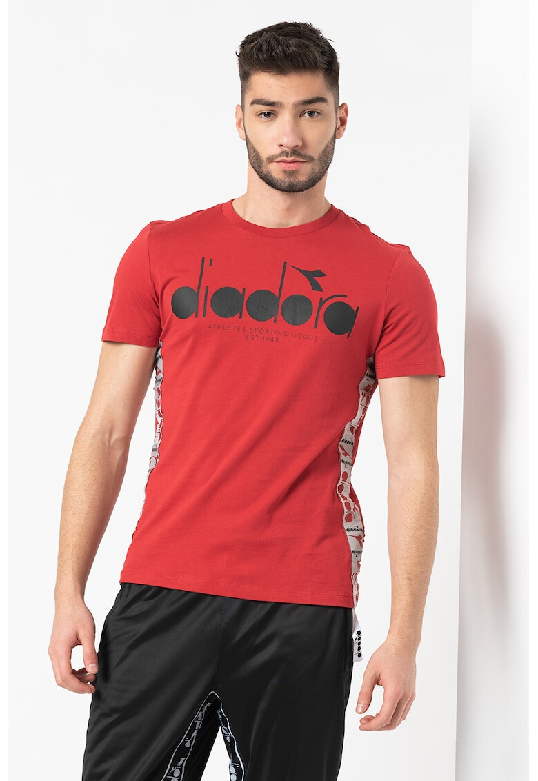 Diadora Tricou cu decolteu la baza gatului si imprimeu logo 5Palle Offside - Pled.ro