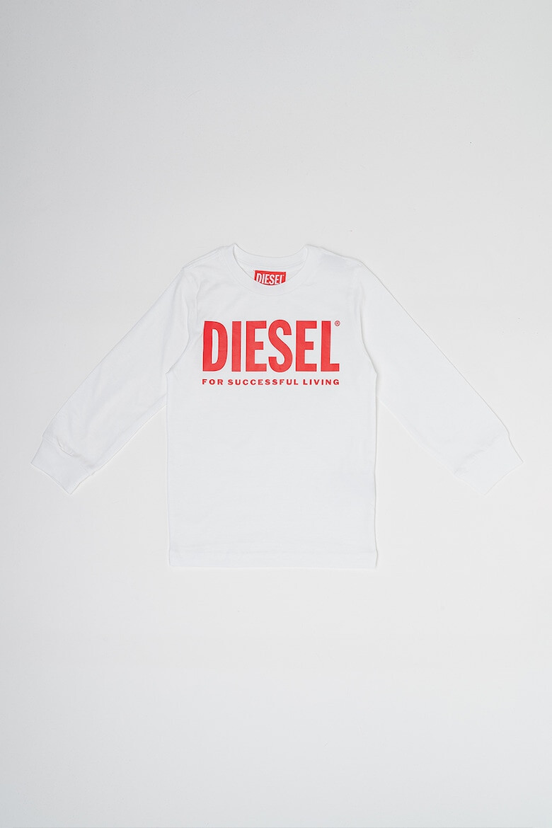 Diesel Bluza de bumbac cu imprimeu logo supradimensionat - Pled.ro