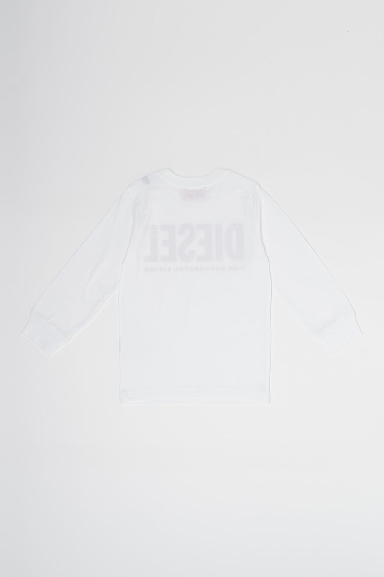 Diesel Bluza de bumbac cu imprimeu logo supradimensionat - Pled.ro