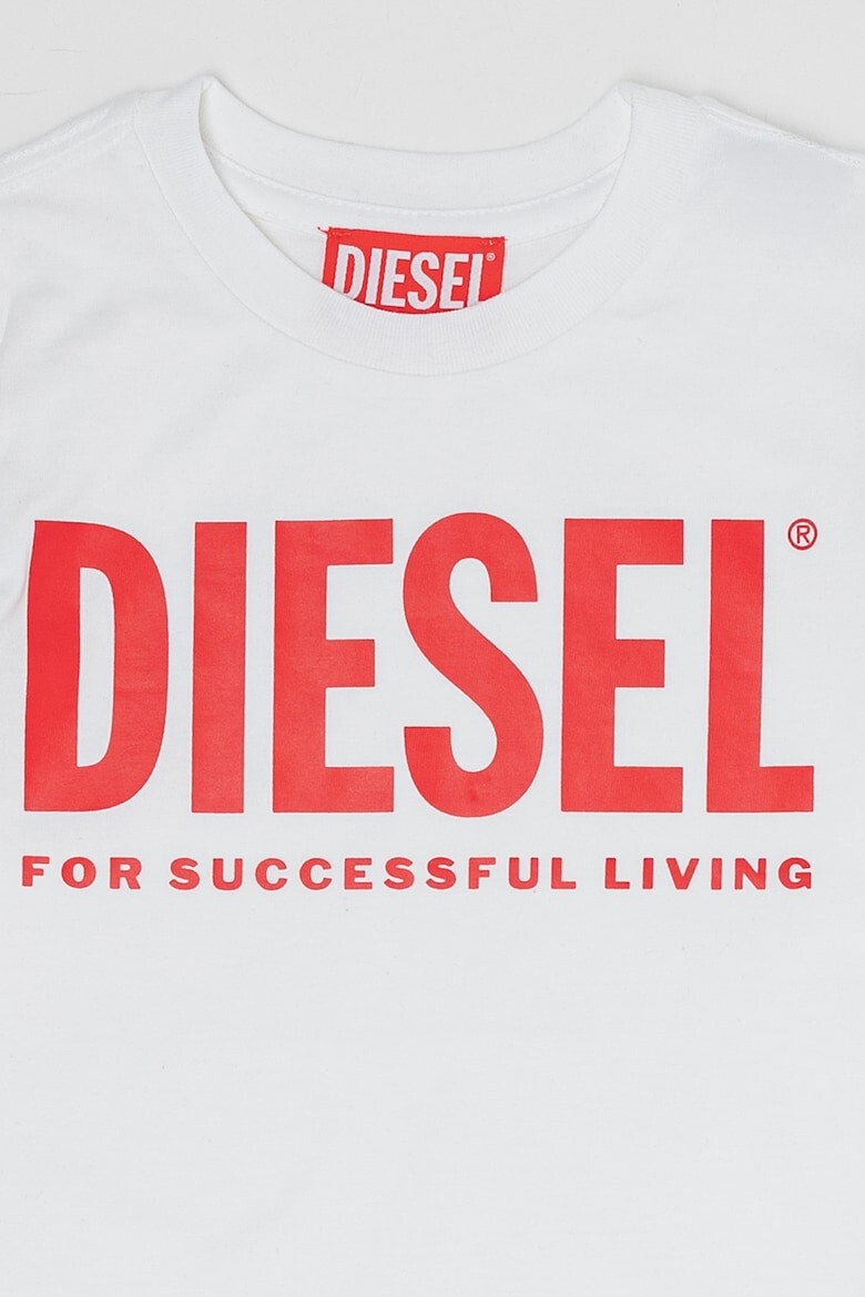 Diesel Bluza de bumbac cu imprimeu logo supradimensionat - Pled.ro