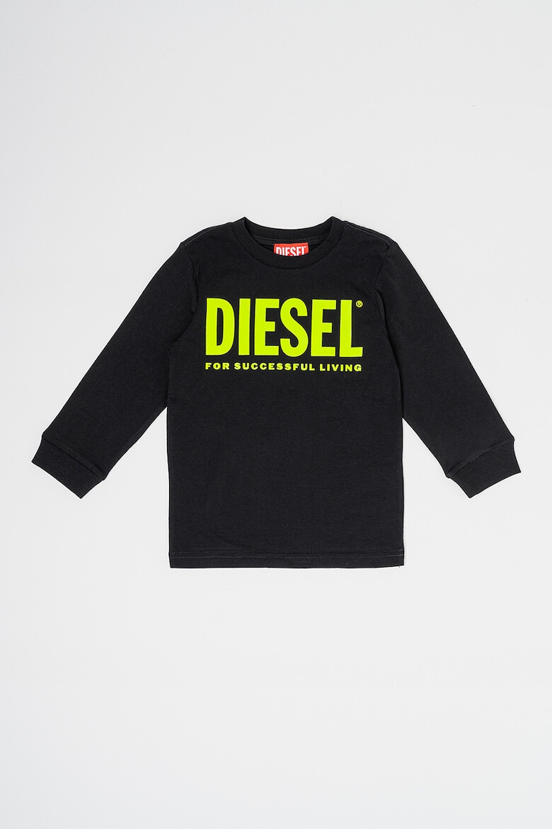 Diesel Bluza de bumbac cu imprimeu logo supradimensionat - Pled.ro