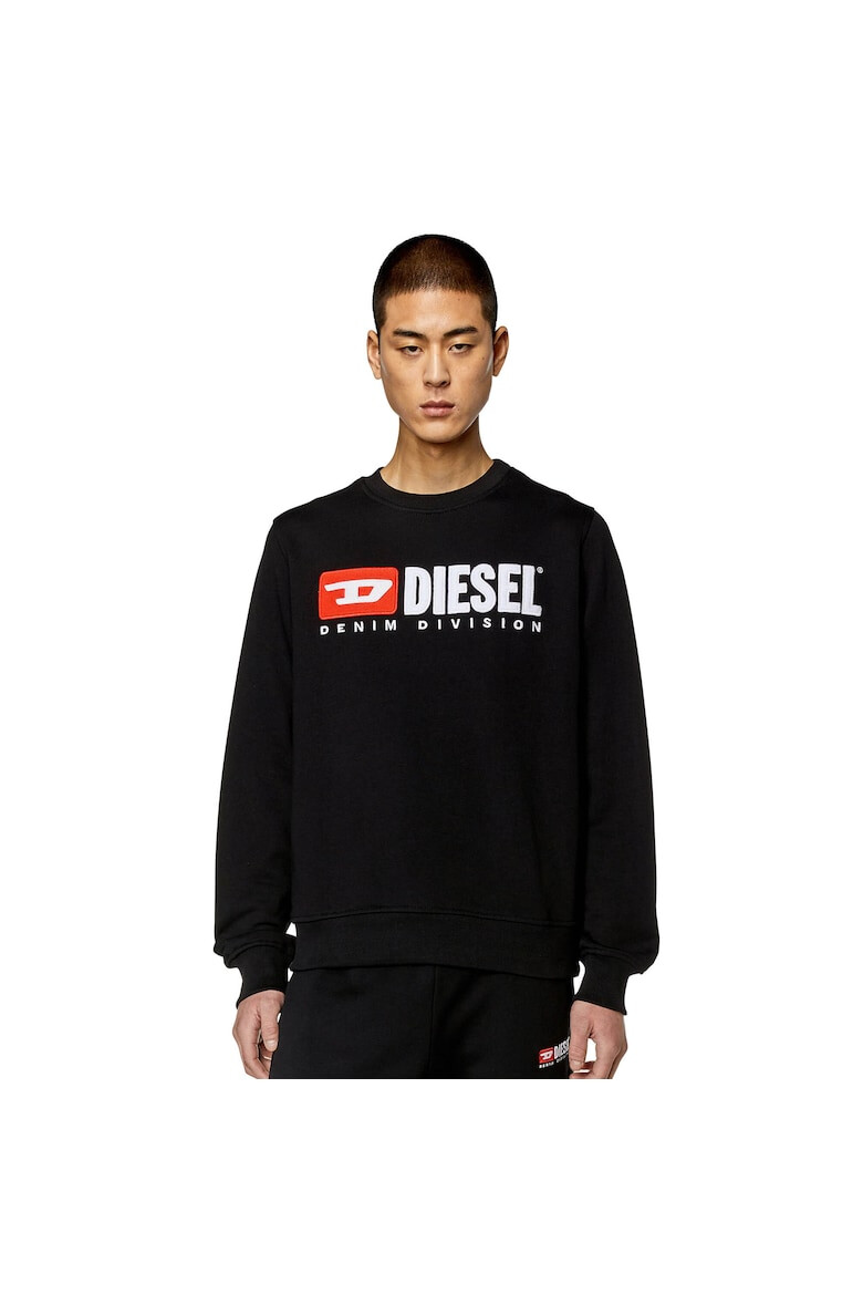 Diesel Bluza de trening cu broderie logo Ginn - Pled.ro