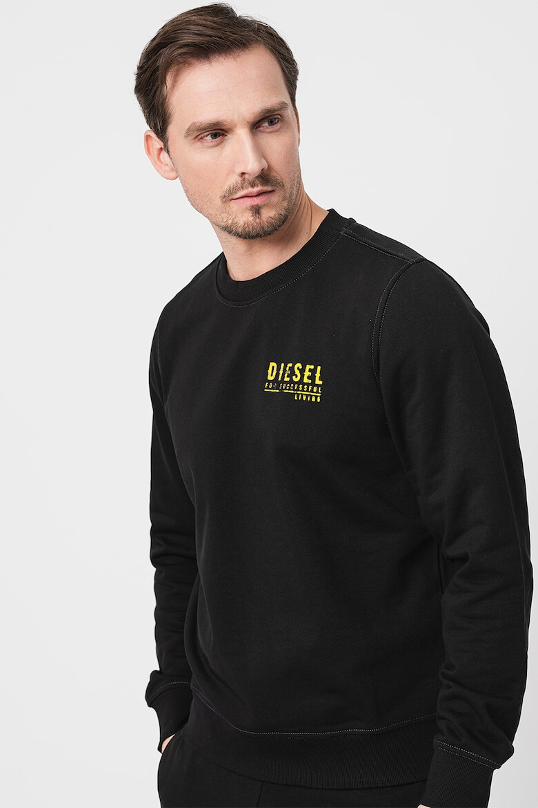 Diesel Bluza de trening cu imprimeu logo discret - Pled.ro