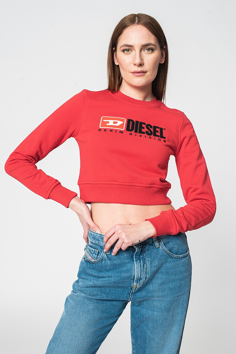 Diesel Bluza sport crop cu logo supradimensionat F-Slimmy - Pled.ro