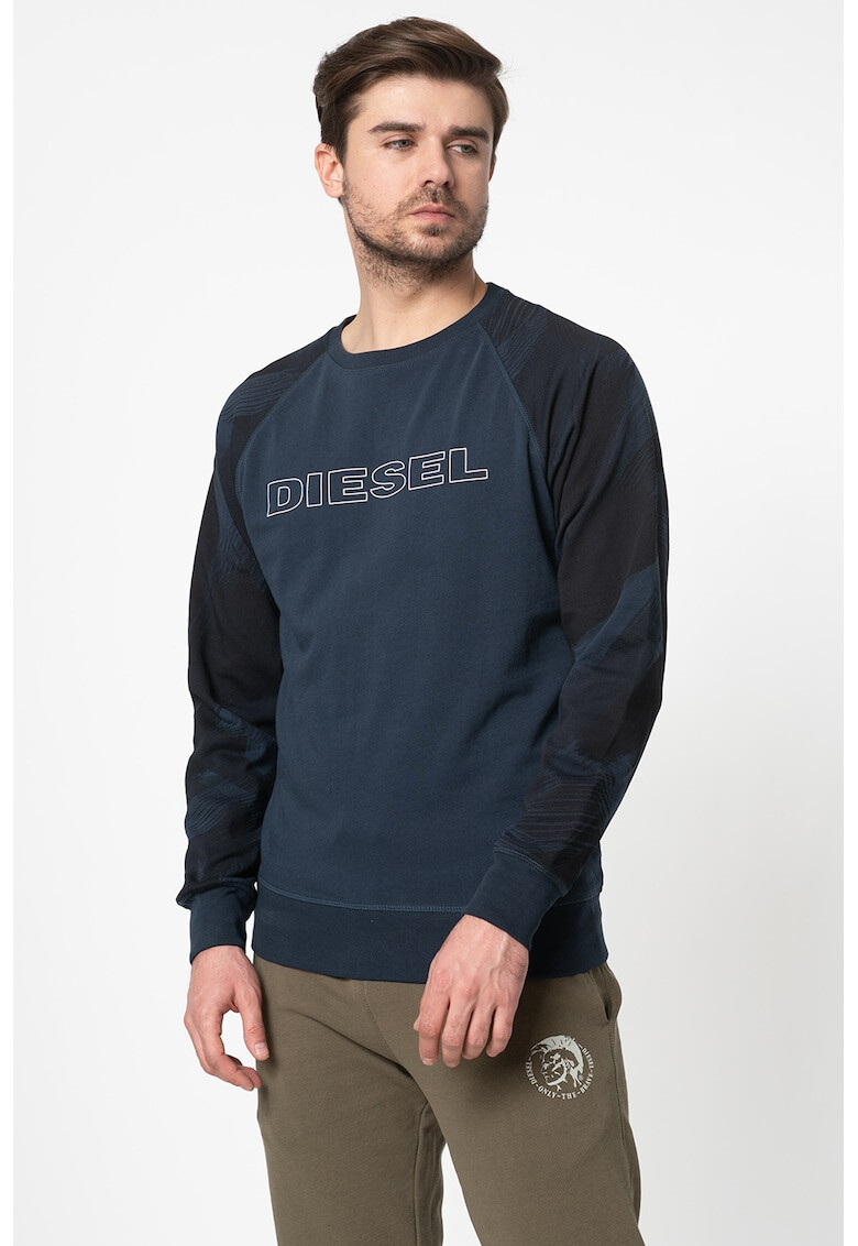 Diesel Bluza sport de casa cu imprimeu logo Max - Pled.ro