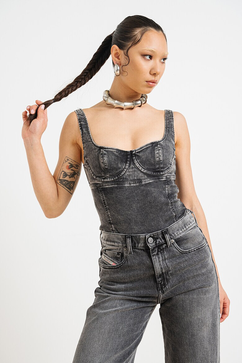 Diesel Body din denim cu detalii cu aspect decolorat - Pled.ro