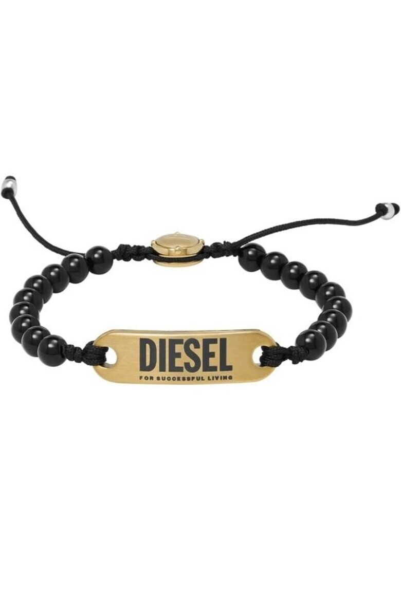 Diesel Bratara Beads DX1360710 Negru Auriu - Pled.ro