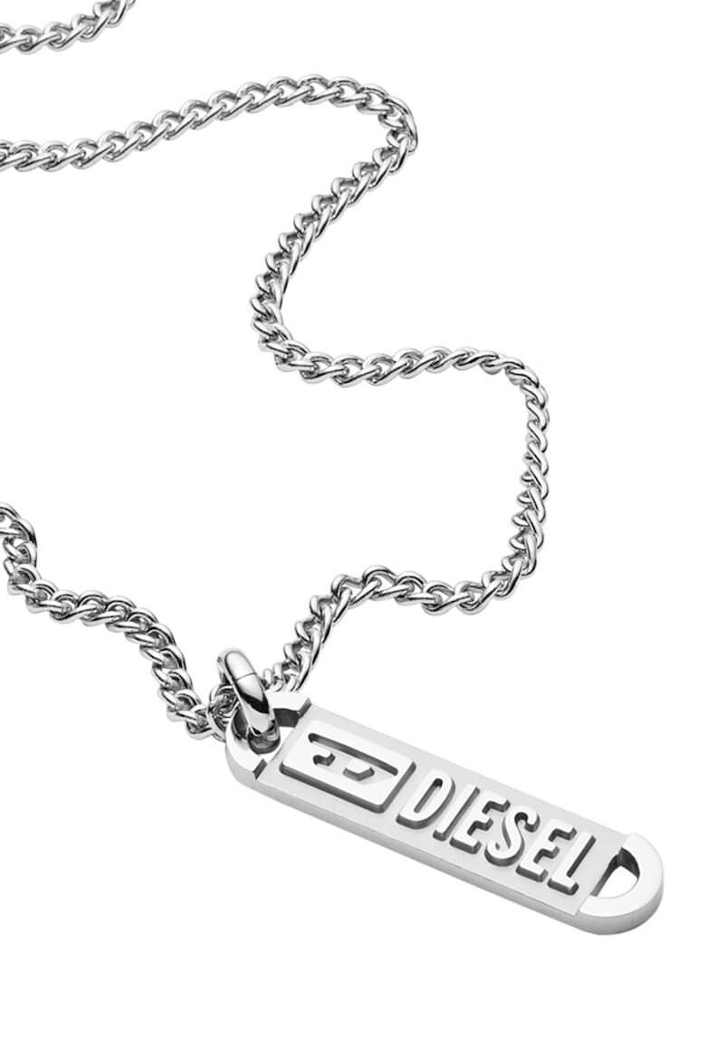 Diesel Colier cu pandantiv logo - Pled.ro