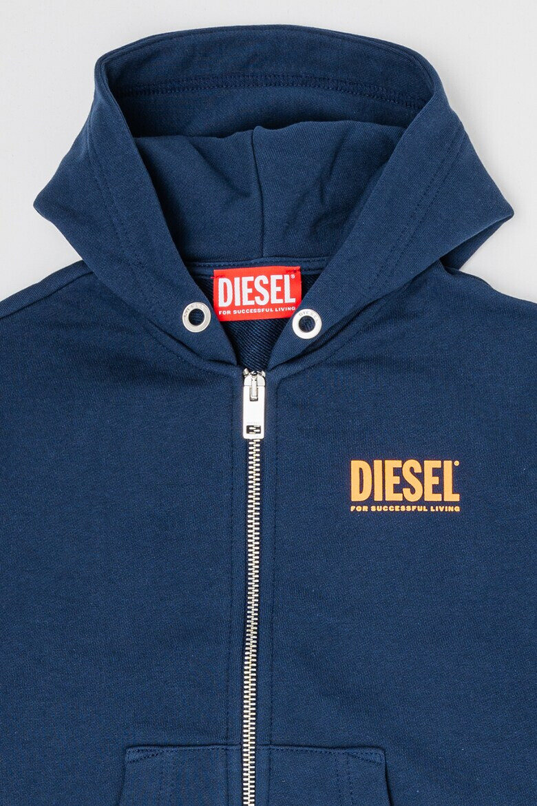 Diesel Hanorac cu fermoar si logo pe partea din spate - Pled.ro